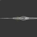 Futuristic Weapon With Blue Glowing Blade And Intricate Decorative Design