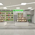 Bright Shopping Mall Toy Store Interior With Shelves Displaying Plush Dolls And Organized Layout