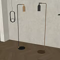 Floor lamp combination 3d model