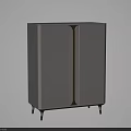 Modern Light Gray Sideboard With Glass Doors Gold Accents And Gold Legs