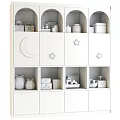 Cute Kids Room Decorative Cabinet With Moon Star Decorations And Small Ornaments