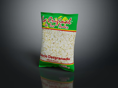 La Original de los Chiles White Beans Green Bag for Daily Cooking Use 3d model