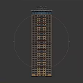 Future Architecture Design Of Futuristic Skyscraper With Glass Facade And Innovative Top Structure