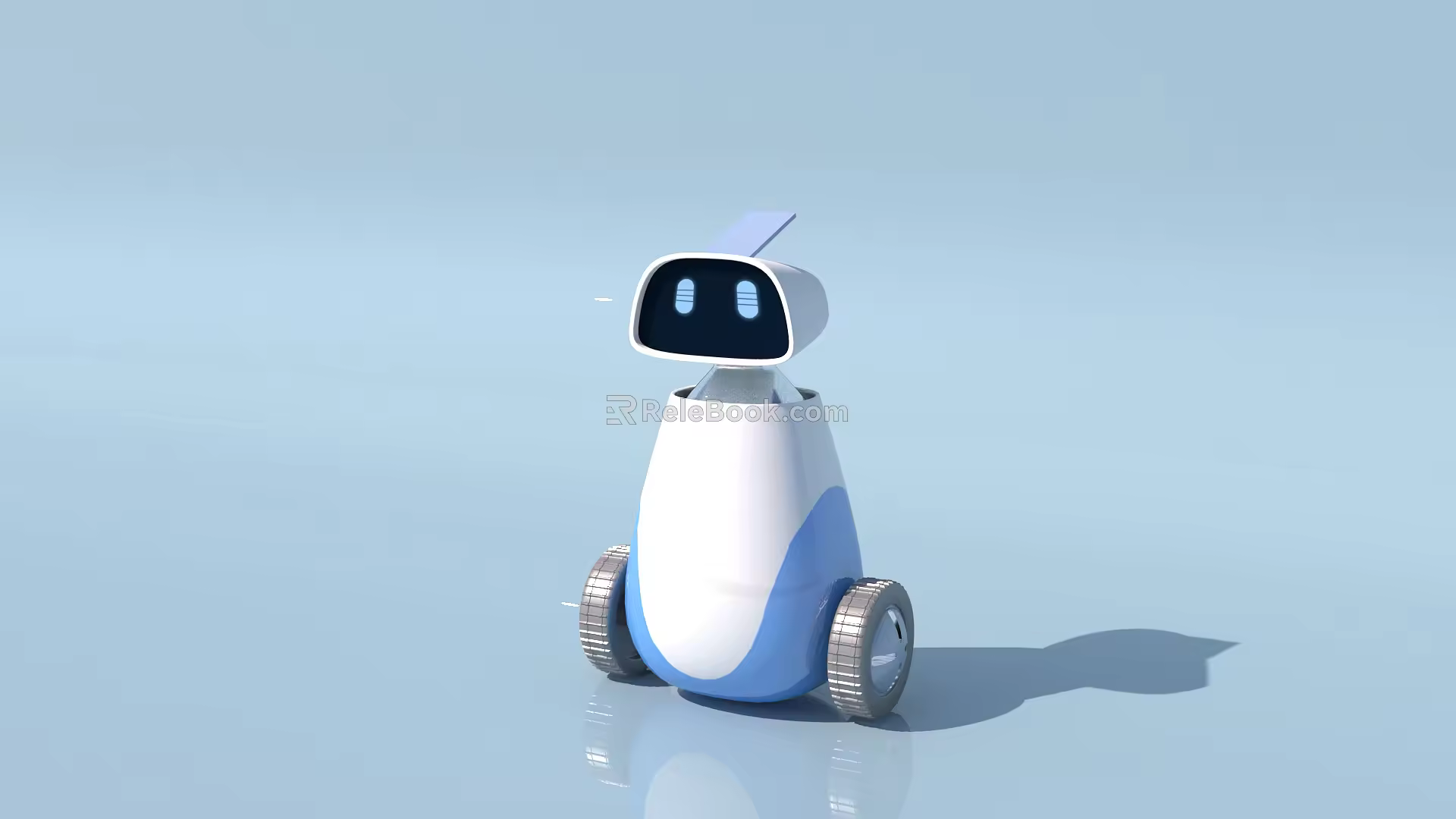 Modern Robot Intelligent Inspection Robot 3d model