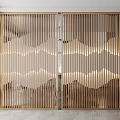New Chinese Partition Screen 3d model