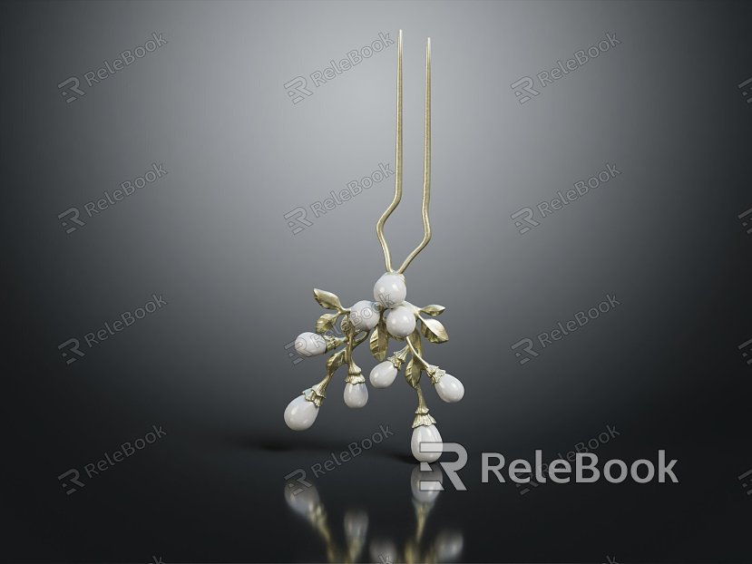 Modern Hairpin Silver Hairpin Jewelry Decorations model