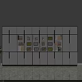 Modern White Bookcase With Black Handles Filled With Books Trophies Photo Frames And File Boxes