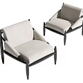 Single sofa 3d model