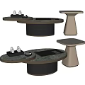 Modern Coffee Table Design With Marble Top And Metal Base For Living Room Decor