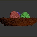 Dinosaur egg nest dinosaur young dragon dragon egg dinosaur hatching environment building 3d model