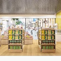 Spacious Supermarket Department Store Interior With Well Organized Shelves And Colorful Product Displays
