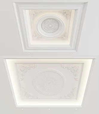 European-style ceiling 3d model