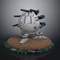 laser tower turret turntable sci-fi tower defense game tower defense sci-fi turret game turret game turret 3d model