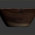 Elegant Wooden Tableware Set With Handmade Bowl And Natural Wood Texture