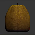 Three Fresh Vegetables in Brown Red Orange and Yellow on Black Reflective Surface with Reflections