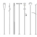 Modern street lamp high pole lamp monitoring lighting lamp 3d model