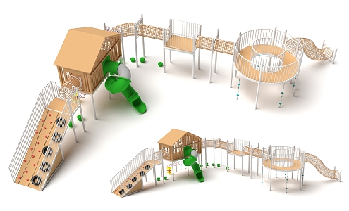 Expand climbing platform non-standard features crawling amusement park children's park amusement park amusement sketch 3d model