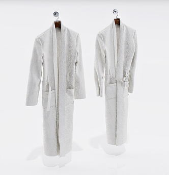 Modern Bathrobe Hotel Pajamas 3d model