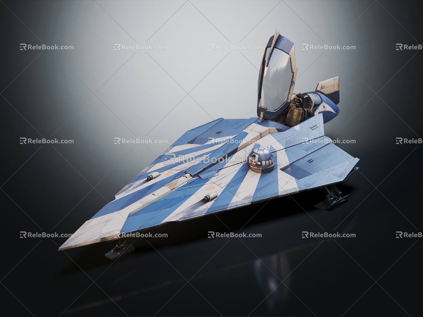 Modern Fighter Fighter Fighter Sci-fi Fighter 3d model