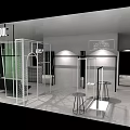 BITS SOUL Clothing Store Modern Open Layout With Metal Display Racks And Lighting