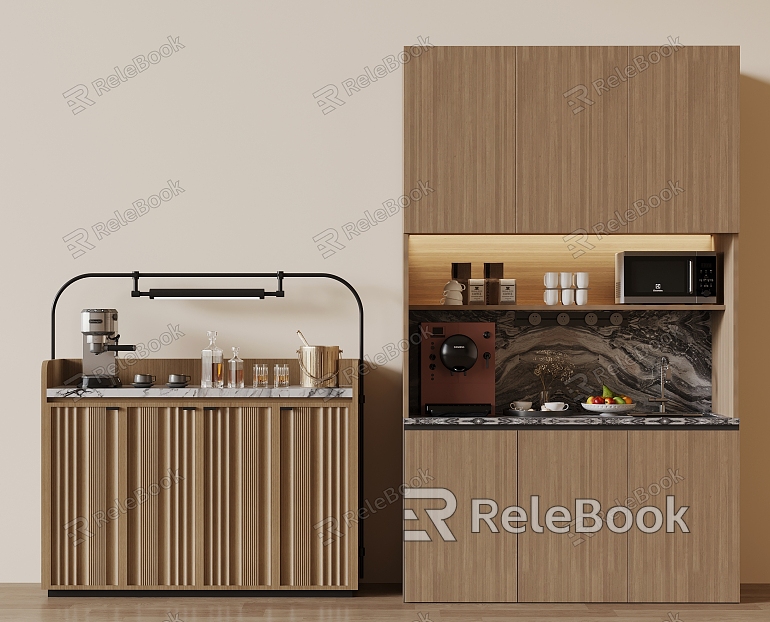 Hotel Room Tea Bar model