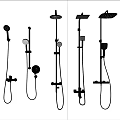 Various Modern Shower Head Designs With Handheld And Rainfall Sprayer Features