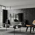 Modern Living Dining Room With Floor To Ceiling Windows Wooden Flooring And Minimalist Design