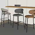 Bar Chair Bar Stool High Stool 3d model