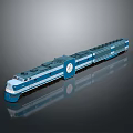 Train Light Rail Metro High Speed Rail EMU Train High Speed Train High Speed Train High Speed Locomotive EMU 3d model