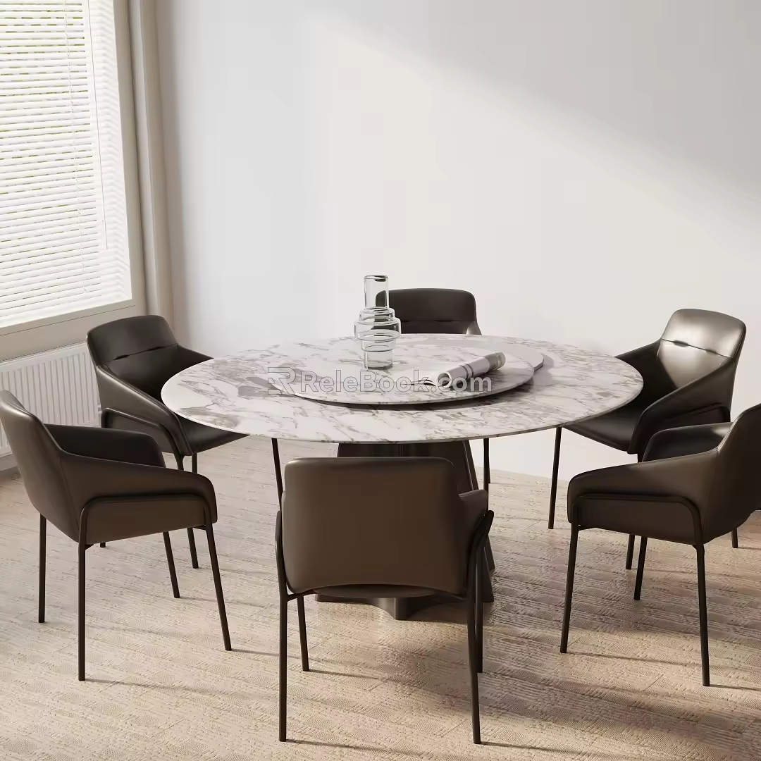 Modern table combination 3d model