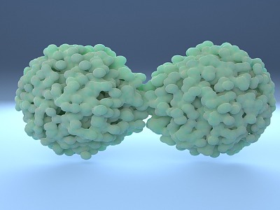 modern virus cell division 3d model