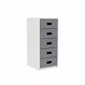 Modern Gray Entryway Side Cabinet With Multiple Drawers For Home Storage Furniture