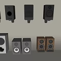 Various Styles Of Audio Speakers In Black Silver And Wooden Designs For Home Use