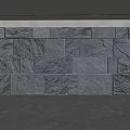 Modern Natural Stone Background Wall With Textured Surface For Interior Decor 3d model