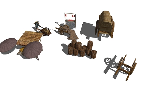 new chinese farm tools 3d model