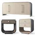 Modern Wooden Nightstand Designs With Drawers And Minimalist Metal Frame Details