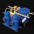 heat exchanger reactor refrigerator 3d model