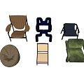 Various Modern Styles Of Comfortable Leisure Chairs With Different Colors And Contemporary Design