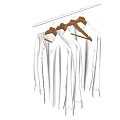 Classic White Shirts Hanging Neatly On Wooden Hangers For Daily And Formal Wear