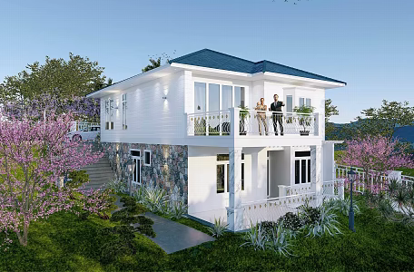 Jianou single-family villa homestay 3d model