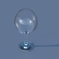 Gold Ice Bucket With Ice Cubes Wine Bottles Liqueur Bottle And Wine Glasses