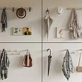 Practical Wall Hooks for Hanging Hats Scarves Umbrella Bags and Coat in Home Interior