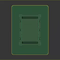 Green Storage Box With Multiple Compartments Handles And Green Base