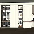 Modern wardrobe 3d model