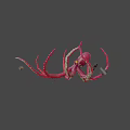 Pink Octopus Game Character With Yellow Eyes Green Edge Tentacles And Gears Anchor