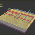 3D Model Of Railway Track Structure For Trains 3d model