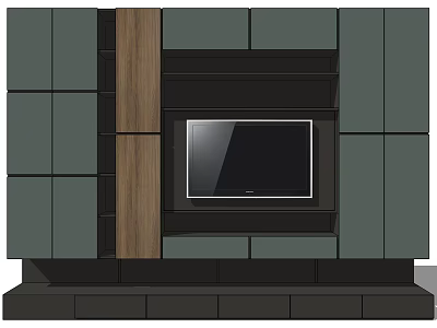 Modern TV Background Cabinet TV Cabinet Side Cabinet Combination 3d model