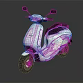 Sleek White Scooter Motorcycle With Black Seat And Modern Design On Reflective Surface
