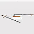 Traditional Medieval Swords Featuring Metallic Blades And Decorative Cross Guards