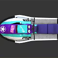 Vibrant Purple Blue And White Jet Ski With 616 Number DIBENAGI Branding And Purple Seat